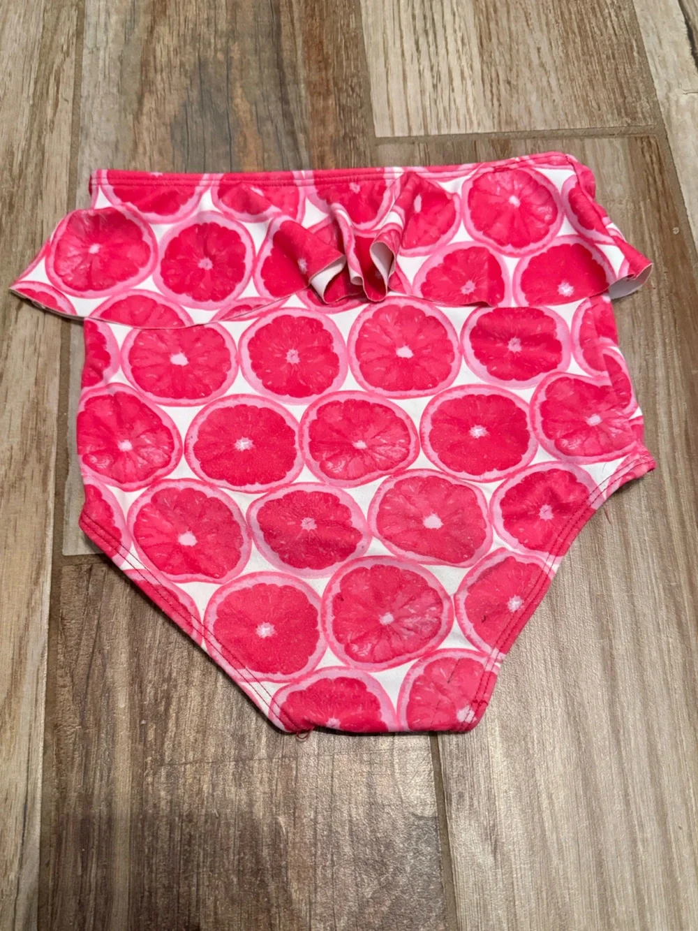 Kortni Jeane Mini Grapefruit Peplum Swim Bottoms